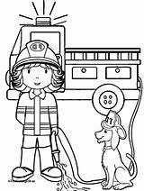 Coloring Firefighter Pages Printable Fireman Preschoolers Fire Fighter Tools Sheet Color Getcolorings Getdrawings Sam Colorings sketch template