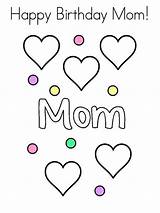 Birthday Mom Coloring Happy Pages Printable Color Kids Bright Colors Favorite Choose sketch template
