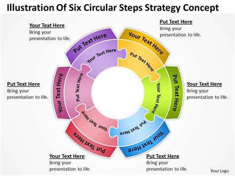 business powerpoint examples   circular steps strategy concept