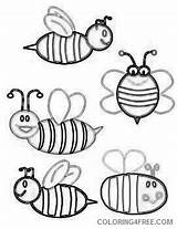 Bees Bee Coloring Abelhinhas Coloring4free Related Posts sketch template