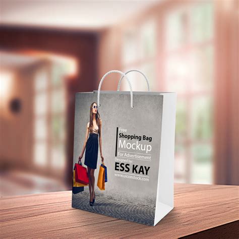 shopping bag mockup  graphic world