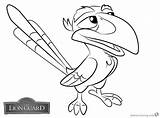 Zazu Lion Coloring Pages Guard Printable Getdrawings Kids sketch template