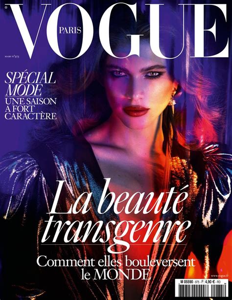 French Vogue’s March Cover Features A Transgender Model The New York