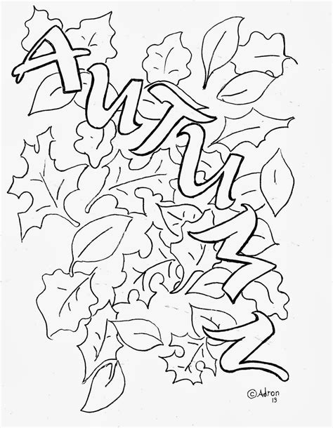 coloring pages  kids   adron autumn leaves coloring page  kids print  color page