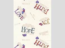 One yard cotton quilting fabric Religious theme Words of Hope Timeless