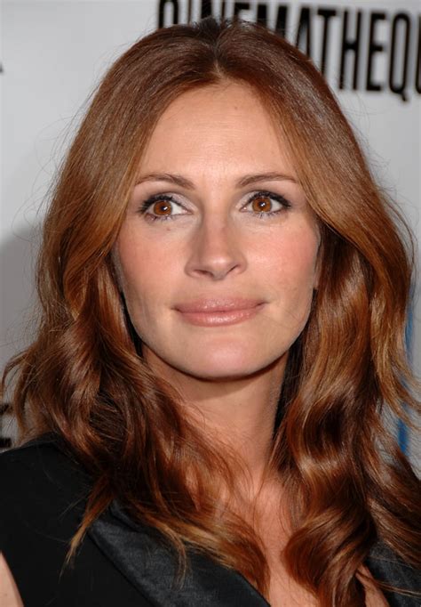 julia roberts with red hair in 2007 julia roberts natural hair colour