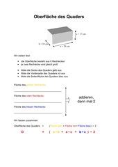 mathematik arbeitsmaterialien wuerfel und quader