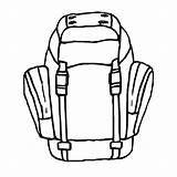 Hiking Drawing Backpack Getdrawings sketch template