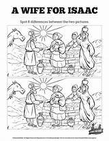 Isaac School Rebekah Genesis Coloring Abraham Differences Isaak Sharefaith Curriculum Bibletopicsonline sketch template