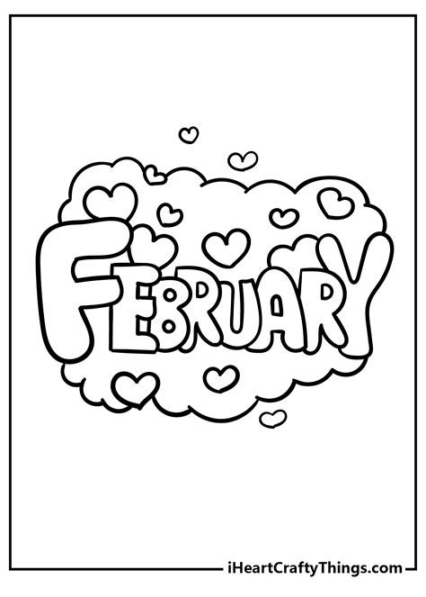 february coloring page home design ideas
