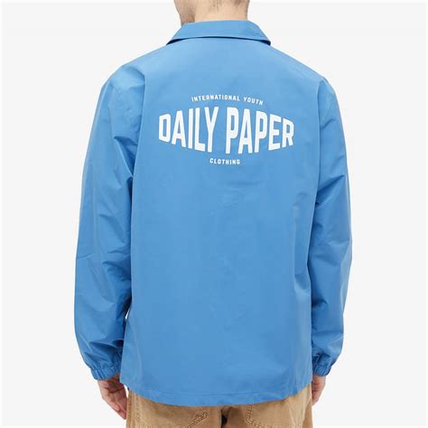 daily paper coach jacket riverside blue
