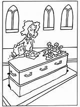 Funeral Coloring Pages Holiday Deceased Picgifs Gifs sketch template