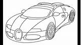 Bugatti Coloring Chiron Veyron Sketch sketch template