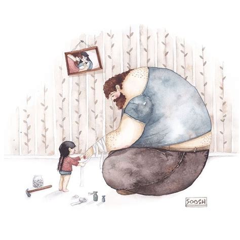 13 more illustrations of the daddy daughter bond that will melt your heart dads