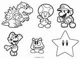 Mario Coloring Pages Brothers Characters Printable sketch template