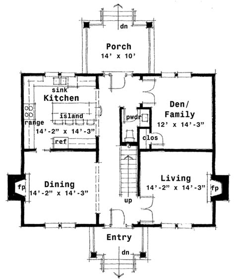colonial style house plan    bed  bath