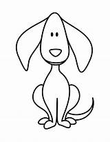 Dog Puppy Drawing Easy Simple Coloring Doodle Face Draw Drawings Dogs Pages Line Kids Clipart Clip Realistic Clipartbest Lab Saree sketch template