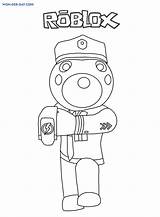 Piggy Doggy Officer sketch template