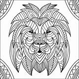 Lion Coloring Lions Kids Head Pages Adults Patterns Children Mandala Printable Adult Funny Incredible Justcolor sketch template