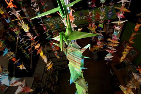 thousand origami cranes grace beads  courage exhibit local news