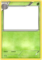 blank pokemon card trading card template