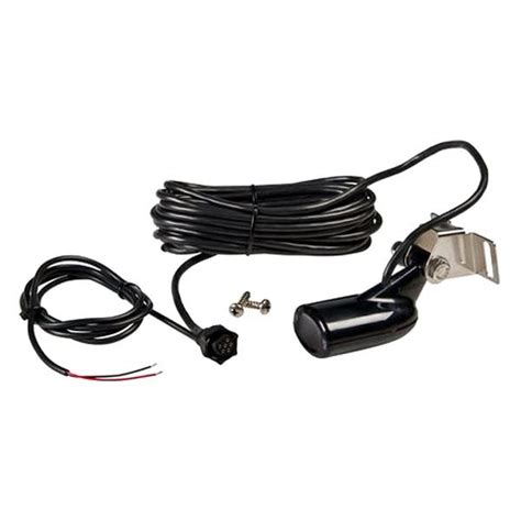 lowrance    plastic transom mount transducer   cable