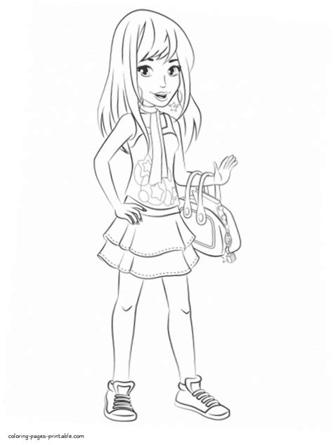 stephanie printable lego friends coloring pages coloring pages