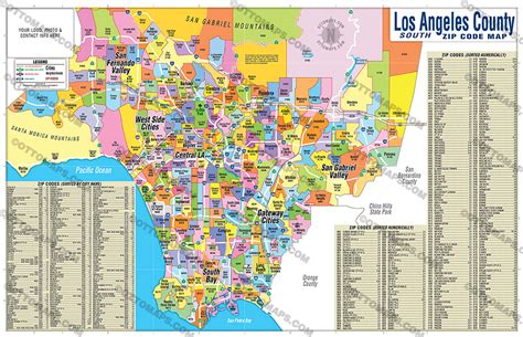 Zip Code Map Of Los Angeles City United States Map