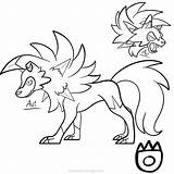 Coloring Lycanroc Mahomes Chiefs Xcolorings sketch template
