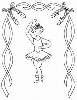 Coloring Pages Ballet Ballerina Dance Printable Positions Kids Dancing Position Girl Color Sheets Children Fourth Template Nutcracker Dancers Class Giselle sketch template