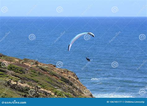 parashoot flying   coast stock image image  beauty nature