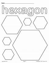 Worksheet Hexagons Supplyme sketch template