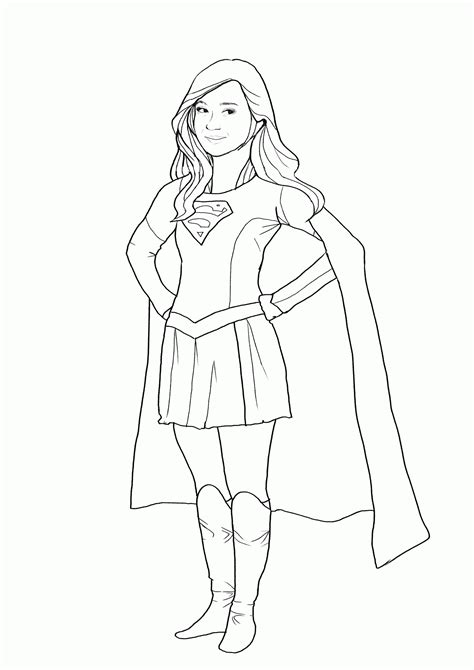 supergirl coloring pages  coloring pages  kids