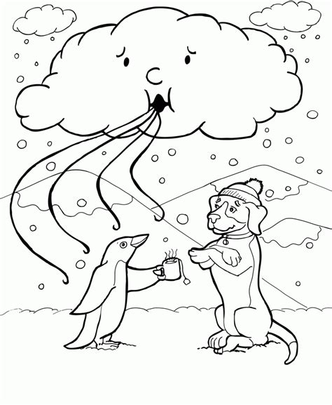 weather coloring pages kids coloring home
