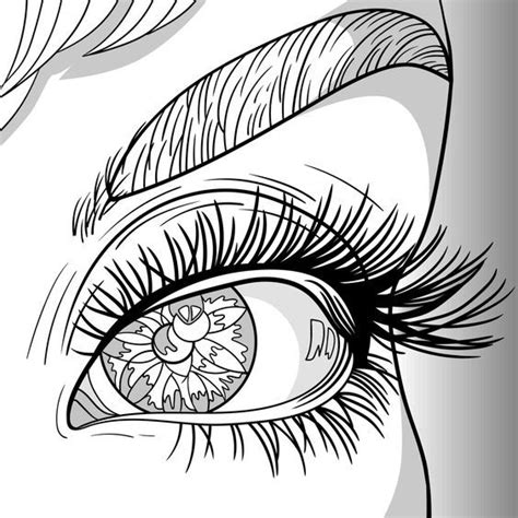 eye coloring pages printable thekidsworksheet