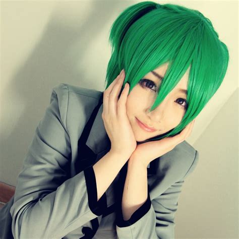japanese anime assassination classroom kayano kaede green cosplay wig