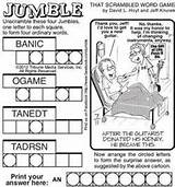 Jumble Puzzles Printable Word Puzzle Today Daily Print Words Unscramble Jumbled Jumbles Large Newspaper Bing Games Sunday Todays Senior Coping sketch template