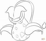Pokemon Coloring Victreebel Pages Tauros Printable Clipart Lineart Color Mermaid Little Comments Size sketch template