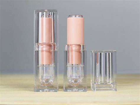 2020 Clear Square Lipstick Tubes 12 1mm Empty Refillable