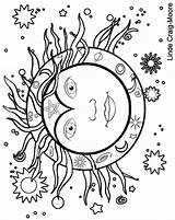Hippie Colouring Midsummer Wiccan Azcoloring Library sketch template