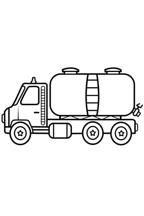 oil truck coloring pages  kids drawings  oil truck oil