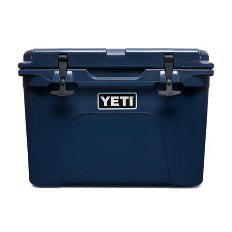 yeti tundra  hard cooler navy luxe barbeque company
