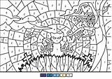 Halloween Number Coloring Color Pages Scene Printable Supercoloring Kids Categories Book Worksheets sketch template