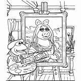 Piggy Muppets Xcolorings Snowball sketch template