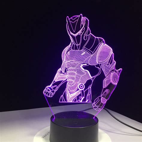 hot game action figure  lamp crystal rgb changeable mood lamp  color light base cool night