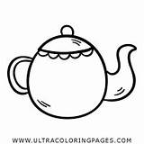 Kettle Teapot sketch template