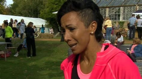 olympic champion dame kelly holmes cut herself daily bbc news