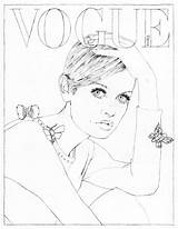 Vogue Coloring Colorare Disegni Ragazze Couvertures Belles Coloriages Ragazza Gratuit Adolescenti sketch template