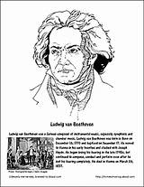 Coloring Beethoven Ludwig Beverly sketch template