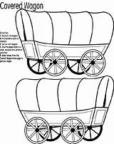 Coloring Pages Wagon Pioneer Covered West Town Western Clipart Wild Horse Template Crayola Boom Drawing Trail Old Print Wheels Oregon sketch template